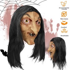 Full Head Witch Mask Latex