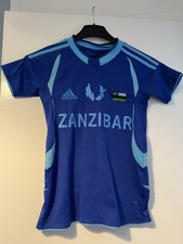 Kids Adidas 10-11 Years Zanzibar Away Football Shirt