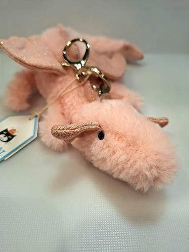 Jellycat pink dragon bag charm - jellycat,