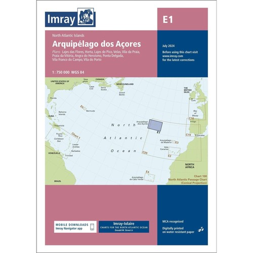Imray chart arquipelago - imray, e1: