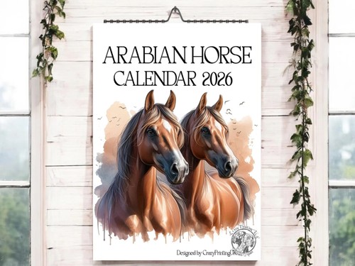 Arabian horse calendar 2026 - calendar,