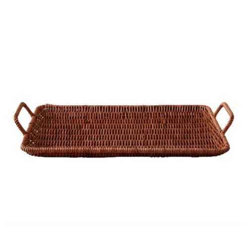 Double handle wicker - double-handle, tray