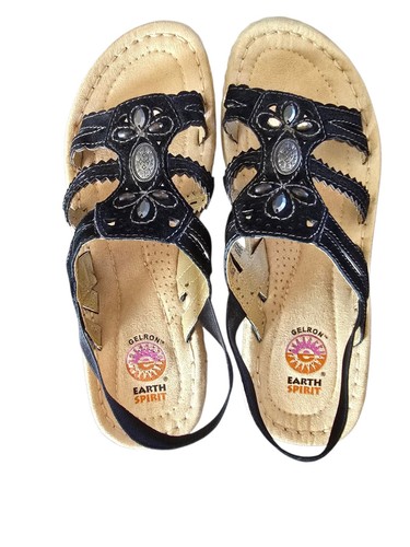 Earth spirit sandal black - earth, 8