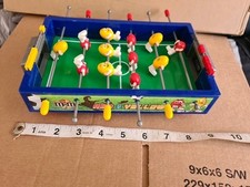 M&Ms Mini FOOSBALL Plastic Rod Soccer Table Football Game Dispenser Rare 9"