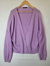Boohoo Lilac Knit Cardigan