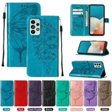 For Samsung A16 A06 M35 A55 A35 A15 A05 A54 A53 A52 Leather Case wallet Cover