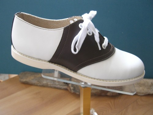 Muffy brown white saddle - muffy's, brown/white