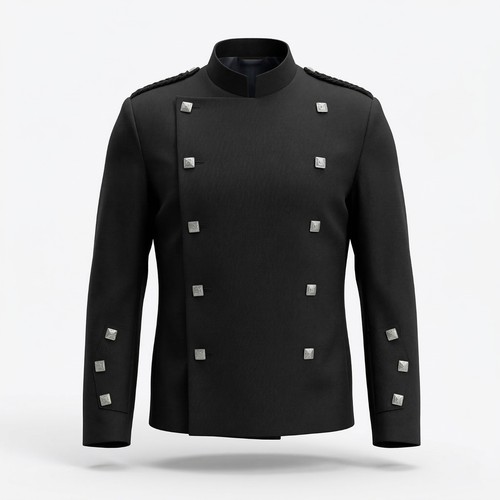 Mens black montrose doublet - black,