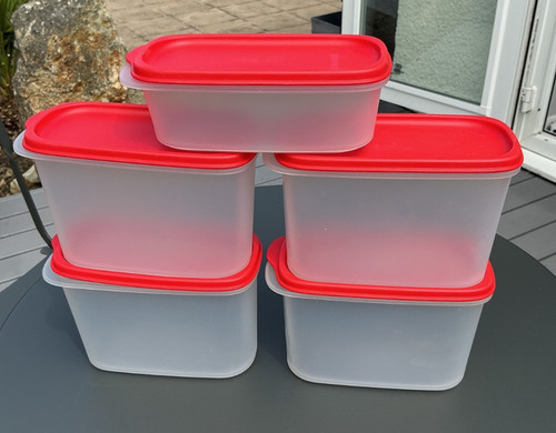 Vintage tupperware cereal tubs - vintage,