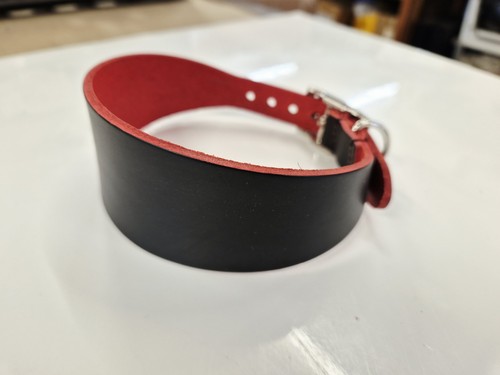 Small leather dog collar - small,