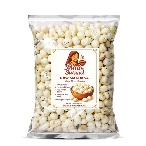 Raw phool makhana 200 gram - phool, |
