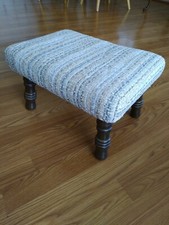 Vintage Upholstered Footstool 