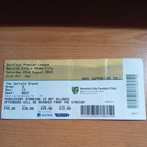 Ticket 2015 2016 - :, 22/8/2015