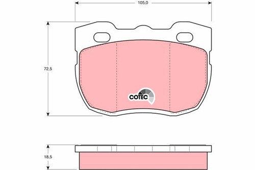 Gdb394 trw brake - trw,