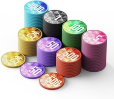 100 Piece Poker Chips Set With