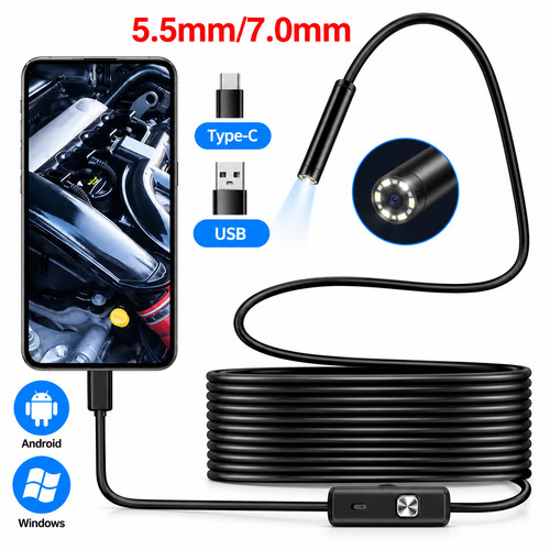 Usb type endoscope borescope - usb, c