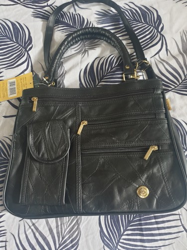 Ladies compass black leather - compass,