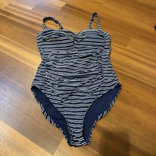 Nip Tuck Swim Navy Rope Stripe