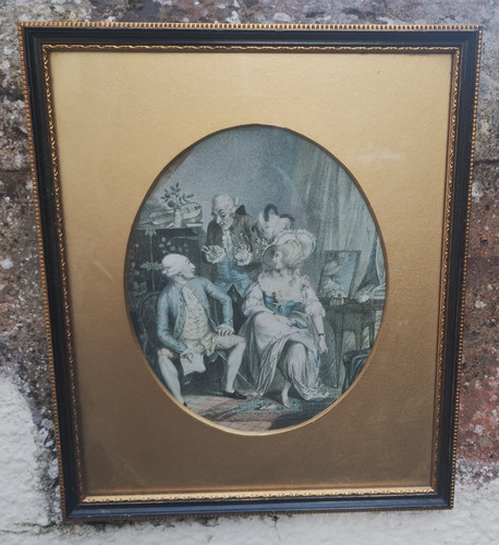 Original antique print - original, in
