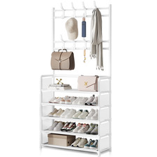 White coat hat stand - white,