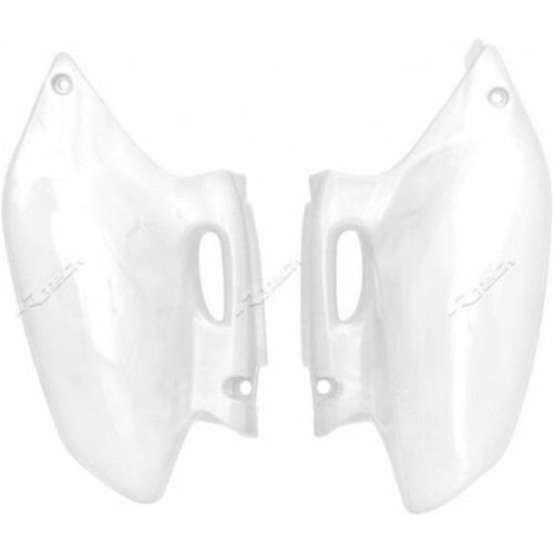Side number plate white - number, for
