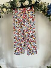 JOULES Luna Light Pyjama Bottoms Trousers Size M & 2XL Cream Floral Print NEW