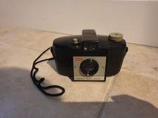 Vintage Kodak Brownie 127 Camera  old style in black with  strap