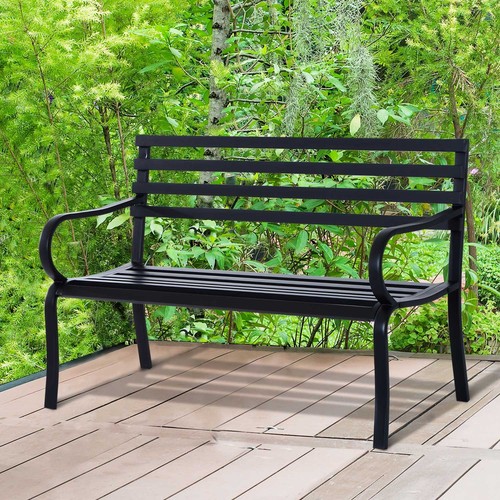 Garden metal bench porch chair - metal,