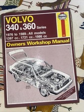 VOLVO 340 & 360 SERIES 1976 TO 1989 HAYNES OWNERS WORKSHOP MANUAL No. 715