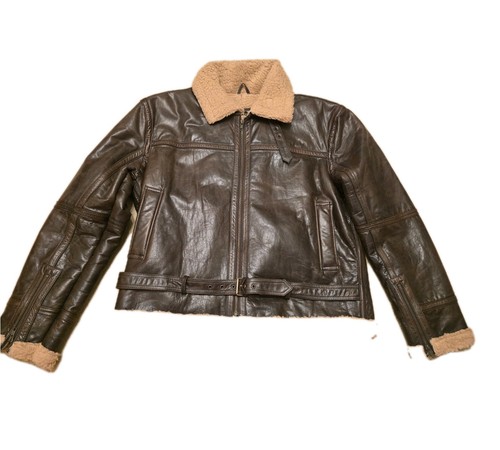 Revox leather aviator bomber - aviator,