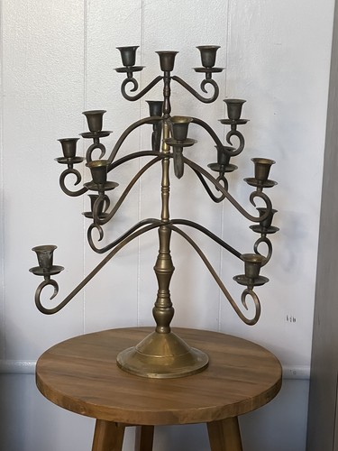 Vintage tall solid brass - vintage,
