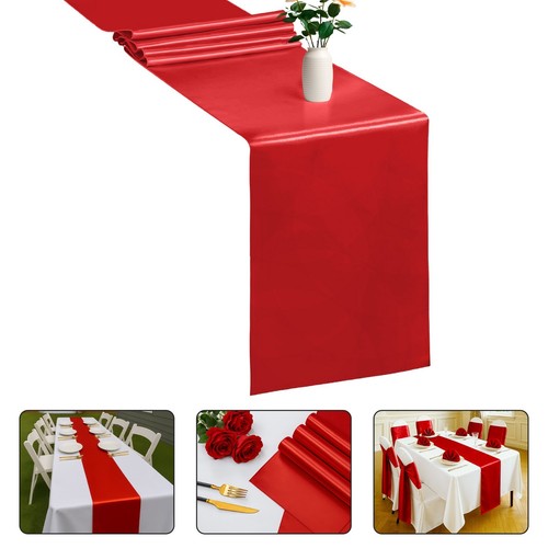 Satin table runner 275cm long - satin,