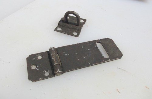 Vintage iron box lock - box, latch