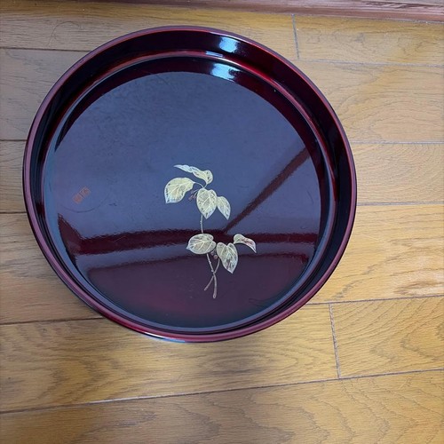 Showa retro round - retro, tray