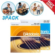 3 Pack D'Addario EJ Phosphor