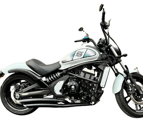 Stainless dual muffler exhaust - stainless,