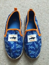 H&M boys blue espadrilles size UK 1 (EUR 33)