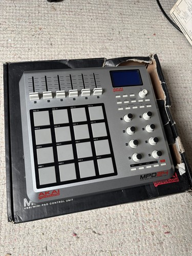 Boxed akai mpd24 midi drum - akai,