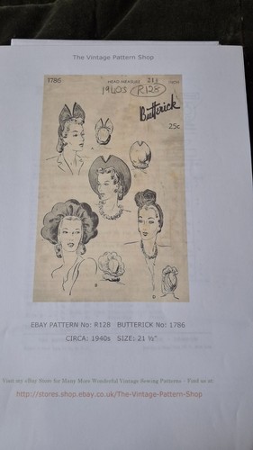 1940 reproduction butterick - 1940's,