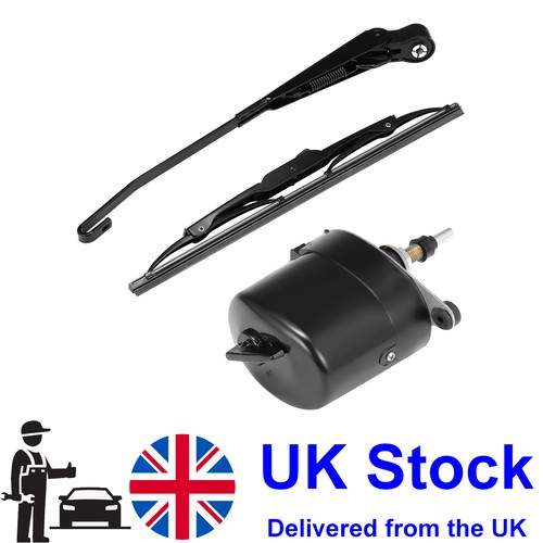 Windscreen wiper motor with - wiper,