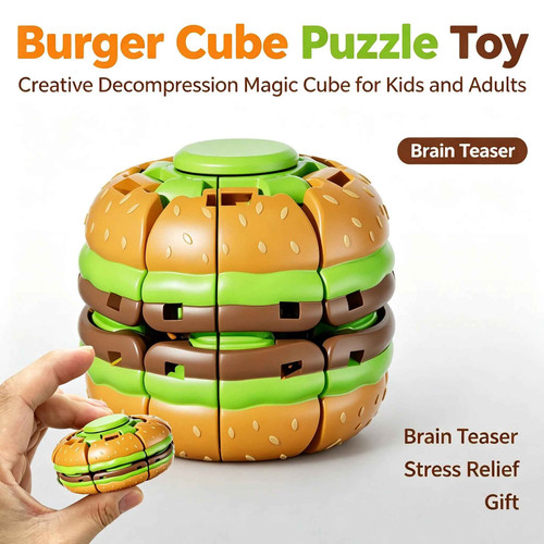 Burger shape 360 rotating - burger, 360°