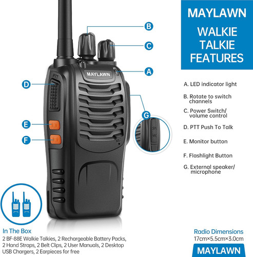 Maylawn walkie talkies long - walkie,