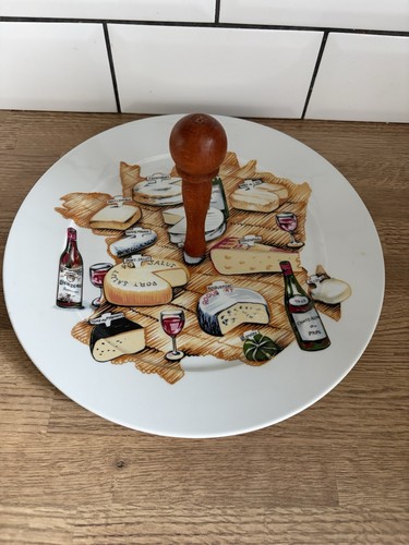 Vintage cheese plate with - vintage,