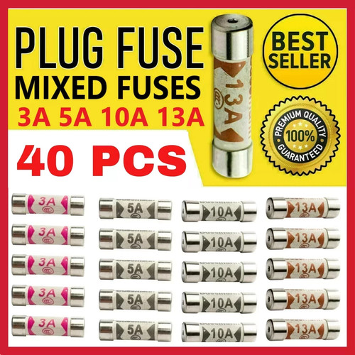 40x mixed fuses ceramic - 40x,