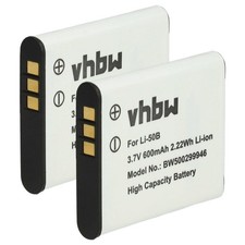 2x Battery for Olympus Stylus
