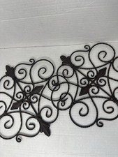 Set of 2 Wrought Iron Scroll