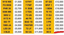 Dateless Number Plate's For