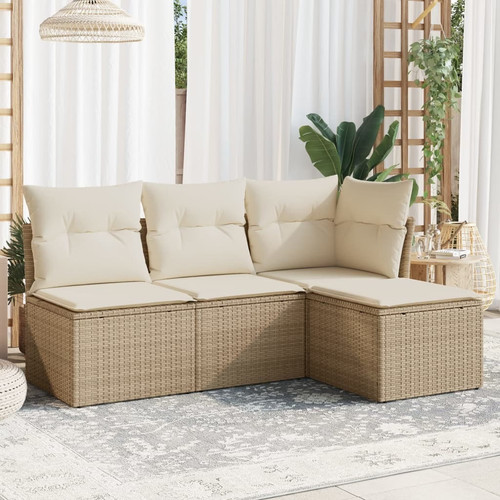 Garden sofa set beige - garden,