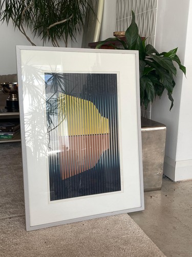 Mid century abstract framed - mid,