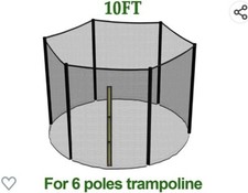 Trampoline Replacement Safety Net Enclosure Spring Cover Pad 6 8 10 12 13 14 FT